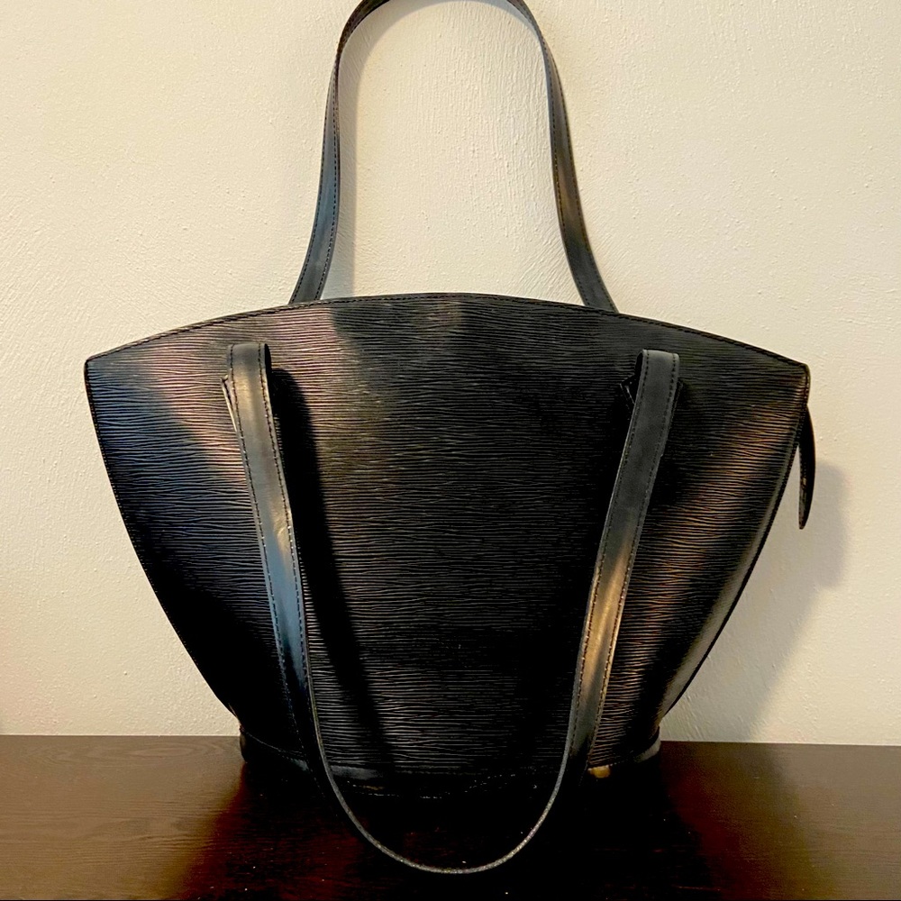 Louis Vuitton Black Epi Leather Saint Jacques